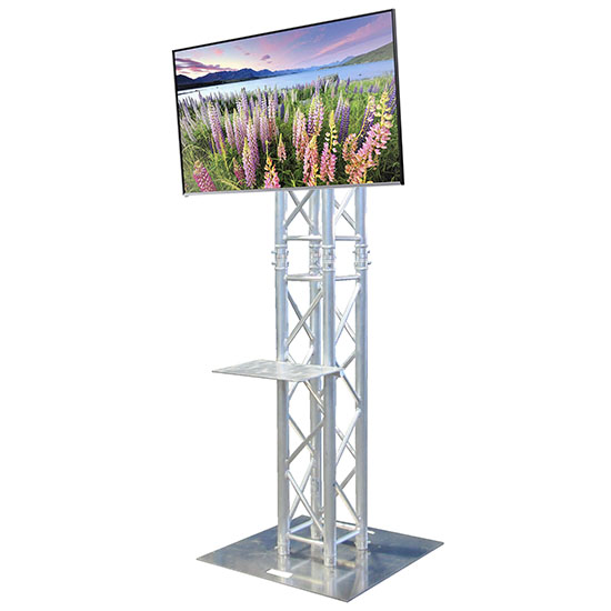 50 LED UHDTV Monitor with Truss-Stand | Art Craft Display, Inc.