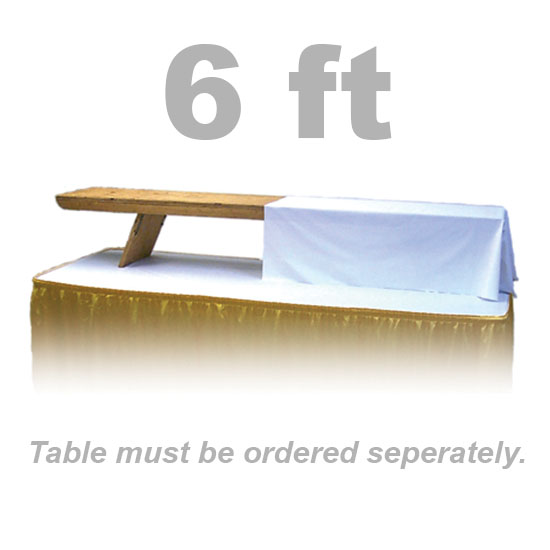 Table Top Riser (Shelf), 6’x1’x1′ | Art Craft Display, Inc.